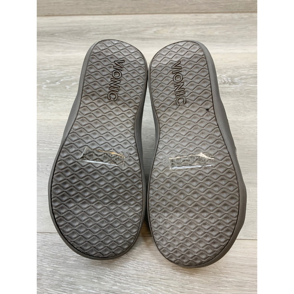 Vionic Merced Silver Metallic Slide Sandals Women's 6 Orthotic Support - Picture 6 of 10